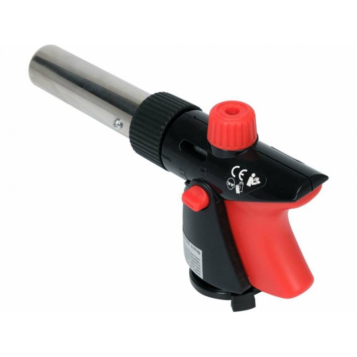 Пальник газовий YATO : цанговe з'єднання. PIEZO. 360°. до 2 кВт. t= 1300 ºC (EN417) [20/80]
