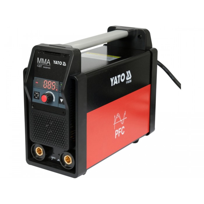 Зварювальний апарат інверт з блоком кор пот мереж 230В YATO 80А-РДЗ і 200А-АДЗ, електроди Ø= 1,6-4мм