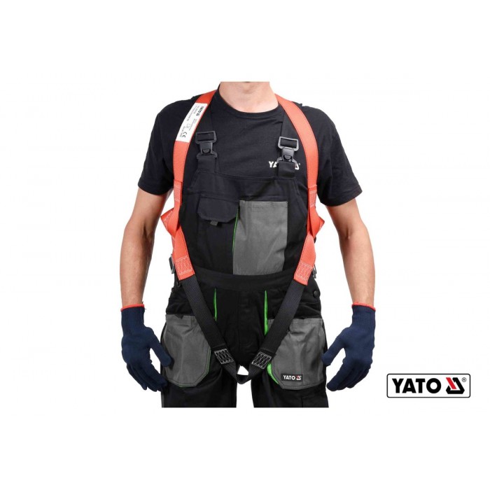 Шлейки безпеки з лямками корпуса тіла YATO для висотних робіт, поліестерові [20]