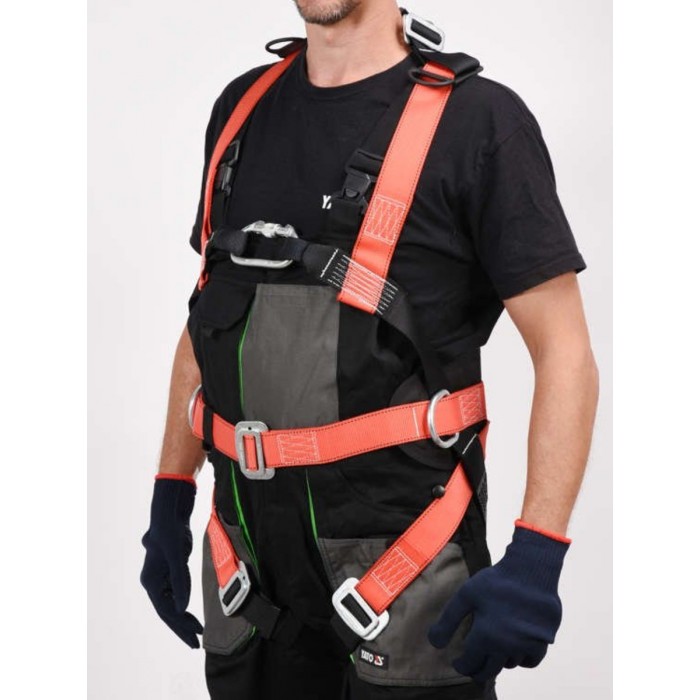 Шлейки безпеки з лямками і стегновим пасом YATO для висотних робіт, поліестерові [10]