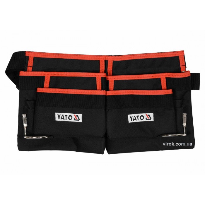 Пояс з 4 кишенями для інструментів і 2 петлями для молотків YATO [10]