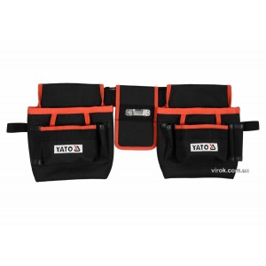 Пояс з 4 кишенями для інструментів і тримачем для рулетки YATO [10]