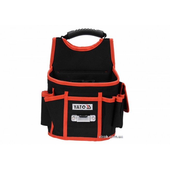 Сумка для інструментів і цвяхів YATO з 4 відкритими і 4 прошитими кишенями [24]