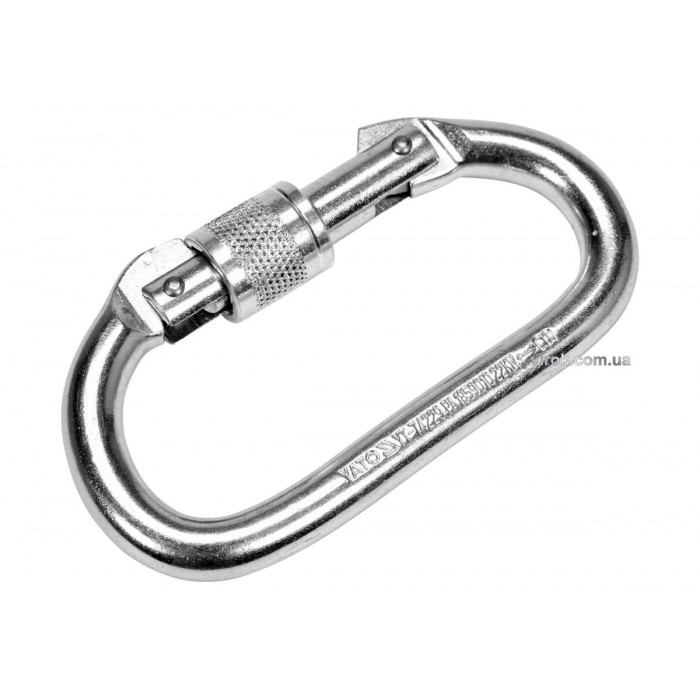 Карабін сталевий, автозамикний YATO з зазором блокування 16 мм, 115 х 55 мм [20]