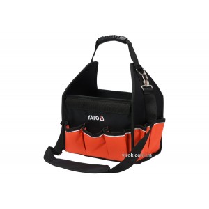 Сумка відкрита для інструменту 12" YATO; 16 кишень, з стрічковим захоплювачем, з поліестеру [6]