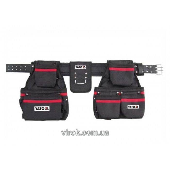 Пояс YATO з 21 кишенями для цвяхів та інструментів [10]