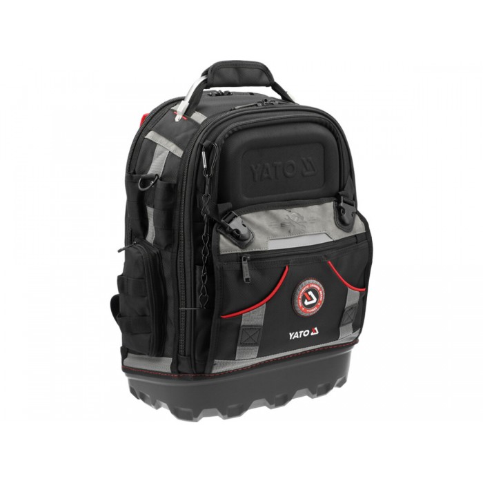 Рюкзак для інструментів YATO з 2 плечовими пасами,75 кишень,385x200x485 мм, з армованого нейлону [6]