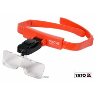 Лінза на голову з підсвіткою YATO: 2 LED, 5 шт. з кратністю: 1х, 1.5х, 2х, 2.5х, 3.5х [40]