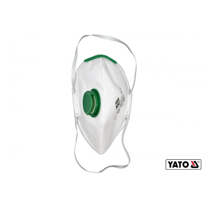 Респіратор протиаерозольний з клапаном YATO : FFP2 NR, 3 шт [50]