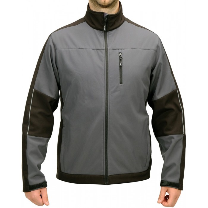 Куртка робоча SOFTSHELL YATO розмір S, чорно-темно-сіра, 3 кишені, 96% поліестер і 4% спандекс(DW)