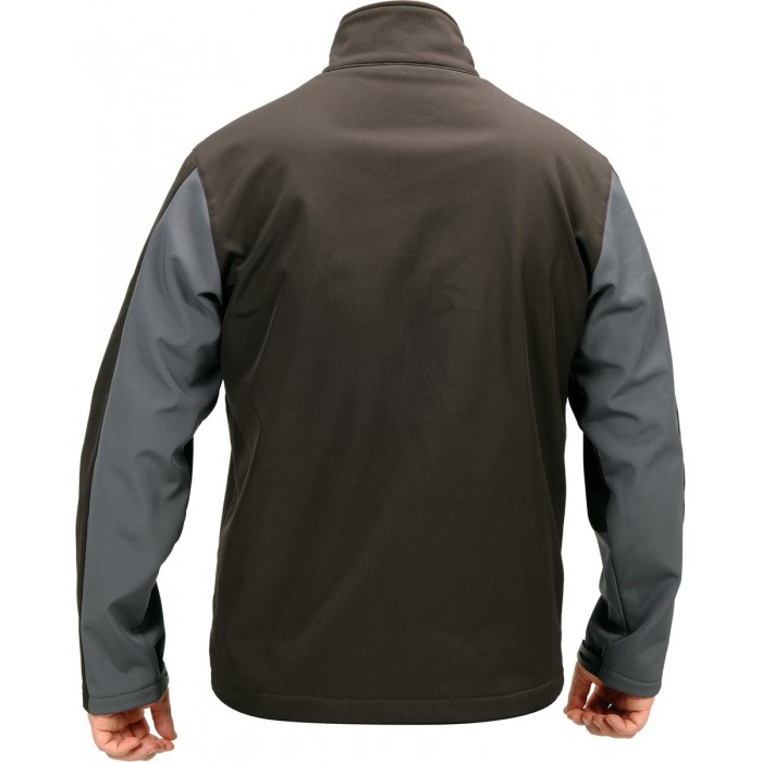 Куртка робоча SOFTSHELL YATO розмір S, чорно-темно-сіра, 3 кишені, 96% поліестер і 4% спандекс(DW)
