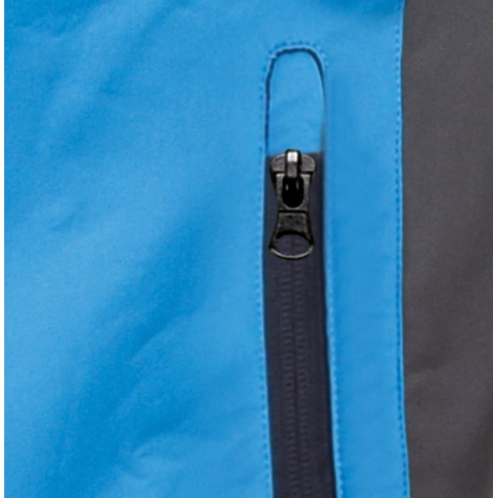 Куртка робоча SOFTSHELL з прикріпн капюшоном YATO розм S, синьо-сіра, 3 кишені, 96% поліес і 4% спан