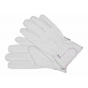 Рукавиці робочі білі з застібкою-липучкою YATO : шкіра, розмір 10 [10]