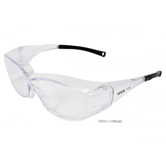 Окуляри захисні YATO закриті, прозорі [12/240]
