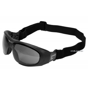 Окуляри захисні YATO затемнені з регул. еластичним пояском [12/240]