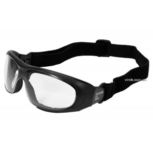 Окуляри захисні YATO прозорі з регул. еластичним пояском [12/240]