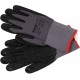 Рукавиці робочі нейлонові YATO покрите спіненим нітрилом з накрапленням, розмір 8, чорнр-сірі [12]