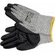 Рукавиці робочі захисні від порізів (HPPE) YATO покриті чорним поліуретаном, розмір 9 [12/120]