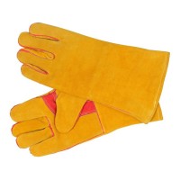 Рукавиці зварювальника, термостійкі YATO зі шкіри, зі збільшеною ізоляцією, розмір 10 [12/72]