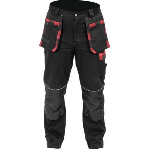 Штани робочі YATO REBAR, розмір L/XL; 14 кишень, 97%- бавовна, 3%-еластан(DW)