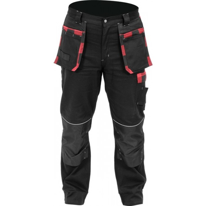 Штани робочі YATO REBAR, розмір L/XL; 14 кишень, 97%- бавовна, 3%-еластан(DW)