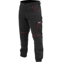 Штани робочі COMFY YATO розмір L, чорно-червоні, 7 кишень, 100% бавовна [10]