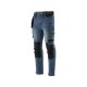Штани робочі джинс стрейч YATO розмір XXL- 106-117 см, ріст- 196-204 см, темн-сині, 17 кише, 71% ба