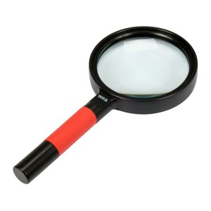 Лупа ручна в ABS-пластиковій оправі, лінза 4х кратна Ø= 75 мм, 182х 85х 16 мм [10]