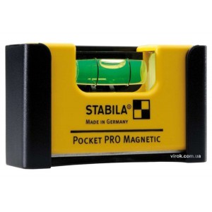 Рівень - міні STABILA Pocket PRO Magnetic магнітний : 7 х 2 х 4 см