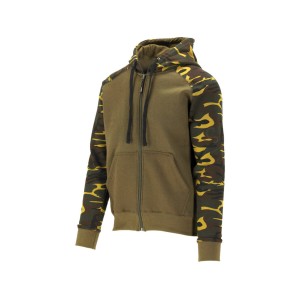 Худі з капюшоном і блискавкою YATO розм.XXL, 2 кишені, колір "хакі" матеріал: 80%-бав, 20%-поліес