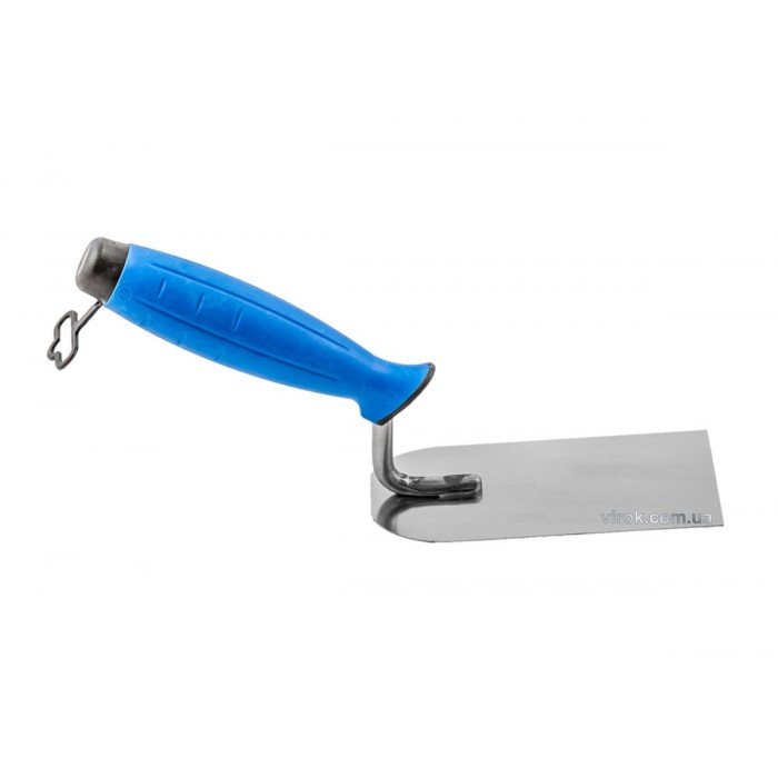 Кельма штукатурна з нержавійки PROFI , двокомпонентна ручка, 100 мм , ТМ VIROK