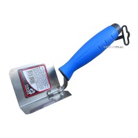 Кельма кутова внутрішня з нержавійки PROFI , двокомпонентна ручка, 80х60 мм , ТМ VIROK