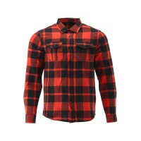 Сорочка фланелева червоно-чорна, YATO розм. L/ 79см х 56см, 100%-бавовна [40]