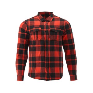 Сорочка фланелева червоно-чорна, YATO розм. L/ 79см х 56см, 100%-бавовна [40]