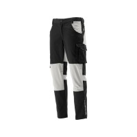 Штани робочі 4-WAY стреч SERWAL чорно-сірі YATO розм 3XL/ 100-106см, ріст- 186-196см, 11 кишень [10]