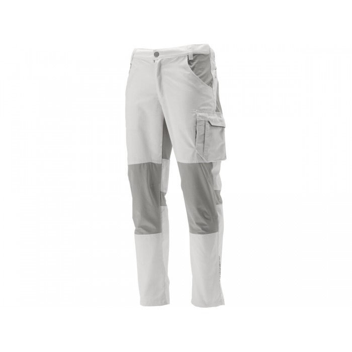 Штани робочі 4-WAY стреч SERWAL біло-сірі YATO розм L/ 88-94 см, ріст- 174-184 см, 11 кишень [10]