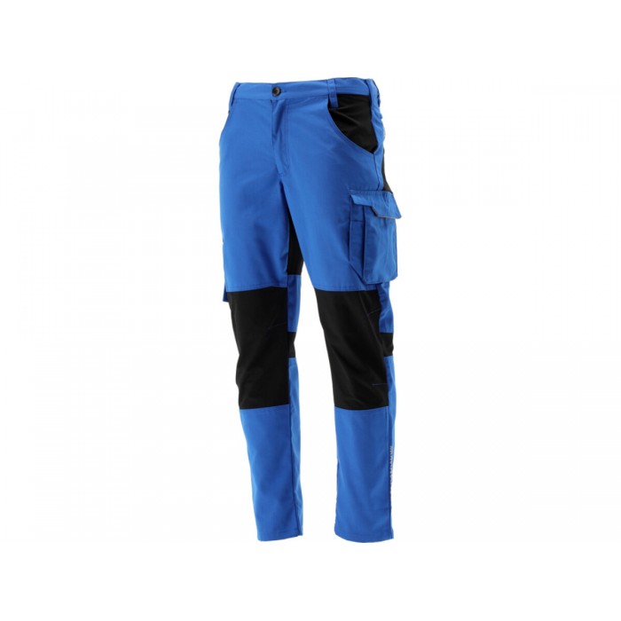 Штани робочі 4-WAY стреч SERWAL синьо-чорні YATO розм 2XL/ 96-102см, ріст- 182-192см, 11 кишень [10]