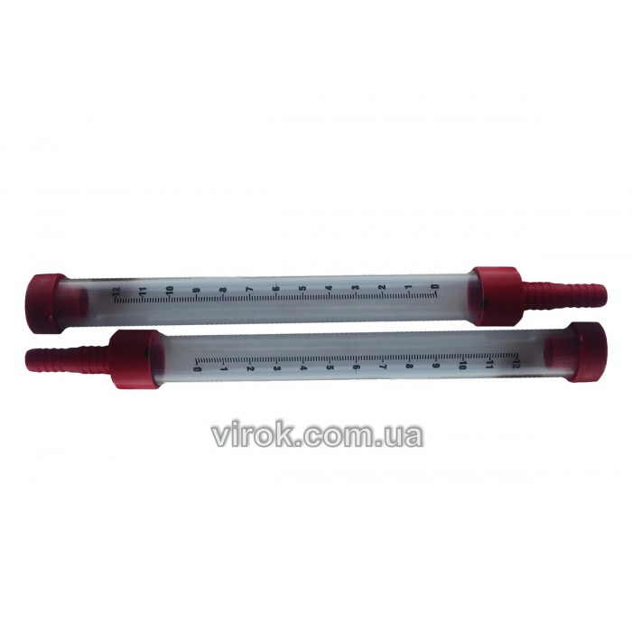 Трубки з наконечниками до водяного рівня для шлангу 8-10 мм ТМ VIROK, кпл. 2 шт.