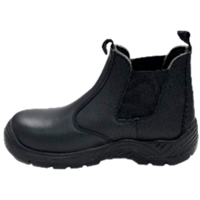Чоботи низькі робочі з полірованої спилок шкіри YATO CHELSEA розм. 42, чорні з поліуретанов підошвою