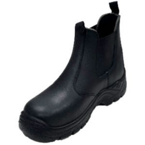 Чоботи низькі робочі з полірованої спилок шкіри YATO CHELSEA розм. 43, чорні з поліуретанов підошвою