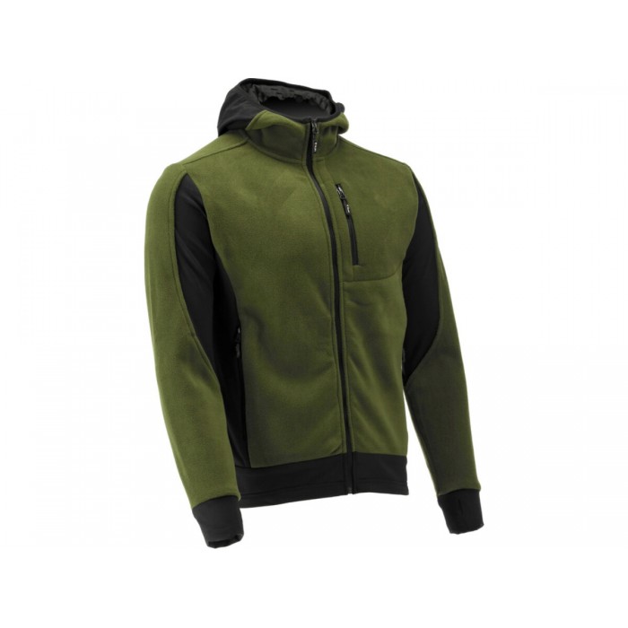 Худі флісовий з поліестеру YATO розмір XL, зелено-чорний, 5 кишень [20]