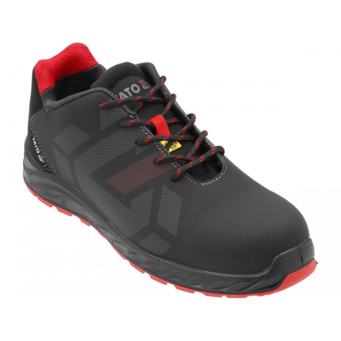Туфлі робочі з синтетичної шкіри YATO PLATO S3S, розм. 39, з поліуретано-кевларовою підошвою [10]