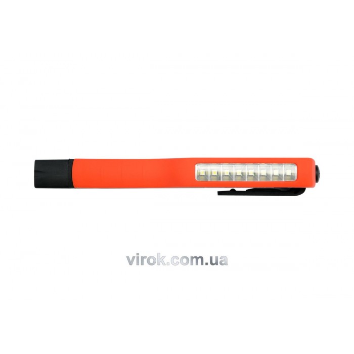 Ліхтар LED на батарейки 3Х ААА з 8 діодами , магніт + кліпса(DW)