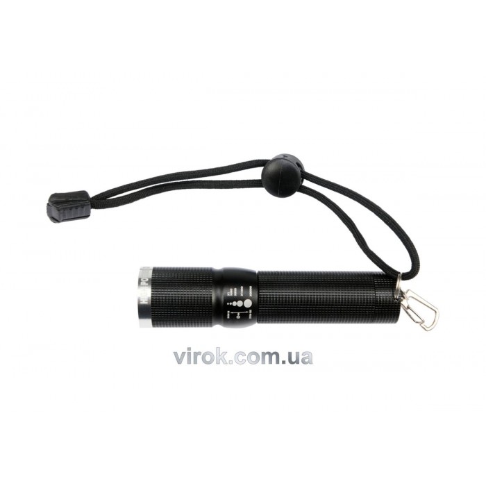 Ліхтар діодний кишеньковий 3Вт від батарейки 1хАА і 3 режими світла;100х25 мм,вододонепроникний(DW)