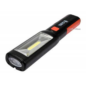 Ліхтар переносний світлодіодний акумул. 3,7 В YATO з режимами 1+7, Ф= 250 lm [10]