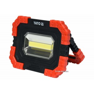 Прожектор діодний, переносний YATO, 10Вт, 680 лм, 3 режими, живл.- 4х АА, 160х120х45 мм, магніт [8]