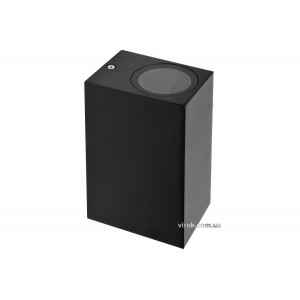 Світильник 2-LED настінний, мережевий YATO, квадратний, 35 Вт, 68 х 150 х 92 мм, цоколь GU10 [12]