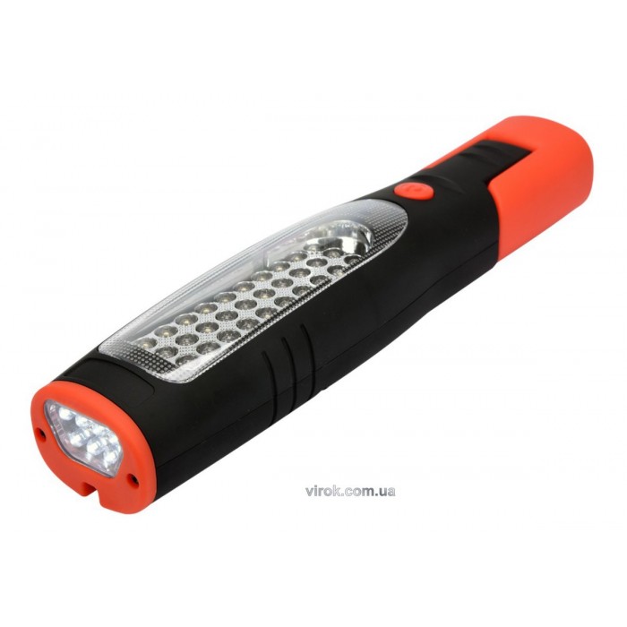 Ліхтар переносний діодний 2-режим. 30 + 7 YATO; живлення від Li-Ion акумулят. 3,7 V, 2 Ах год [12]