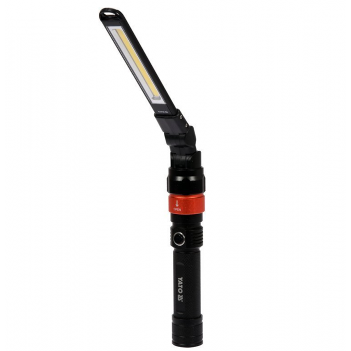 Ліхтар з обладунками 3 в 1 YATO для ремонтних робіт з зарядним пристроєм, в футлярі [10]