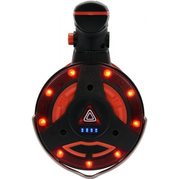Ліхтар LED-діодний акумулятор YATO Li-Ion 3.7В, 1Вт, 600-1200Лм з ручкою, зарядний USB пристрій [10]